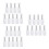 27Pcs Durable White Glass Spray Bottles Pump Design for Makeup Storage 5