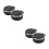 4Pcs Compact Smokeless Auto Ashtray Black ABS Car Cup Holder with Lid 8