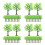48Pcs Realistic Plastic Model Trees for Craft Diorama Landscape Green 8