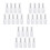 27Pcs Durable White Glass Spray Bottles Pump Design for Makeup Storage 7