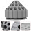2Pièces Rangement Pour Forets En ABS Gris Avec Rotation Stable 10