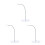 3Pcs Clear Doll Holder Stands Versatile Height Adjustable Display Rack 9