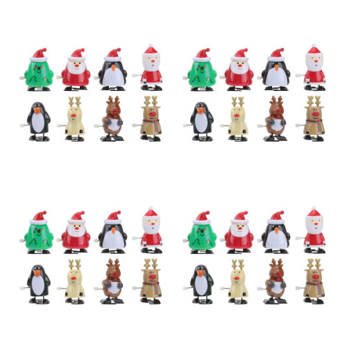 32Pcs Kids Christmas Clockwork Wind Up Toys Fun Gift Set 2