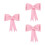 3Pcs Pink Car Bowknot Decorations Waterproof Sponge for Tail Bumper 4