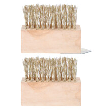 4Pcs Long Handle Steel Wire Weeding Brush for Yard and Garden Cleaning