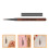 5Pcs Ergonomic Coffee Nail Art Pens Fine Liner and Embossing Tools 8