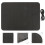 2Pcs Wireless Charging Mouse Pad for Computer PU Black Gaming Mat 10