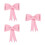 3Pcs Pink Car Bowknot Decorations Waterproof Sponge for Tail Bumper 5