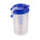 2Pcs Spill Proof Blue Drinking Cup for Elderly with Straw and Lid 2