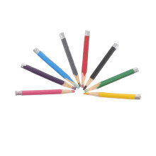 40Pcs Mini Wooden Pencils Colorful Stationery for School Desk Decor