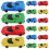 100Pcs Assorted Color Cute Car Shaped Pencil Erasers for Students 3
