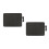 2Pcs Wireless Charging Mouse Pad for Computer PU Black Gaming Mat 3