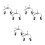 6Pcs Folding Bike Front Brake Caliper Silver Alloy Durable Clamp Set 4