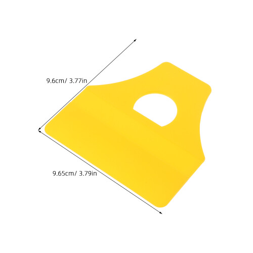 15Pcs Compact Plastic Car Vinyl Wrap Squeegees High Visibility Yellow 2
