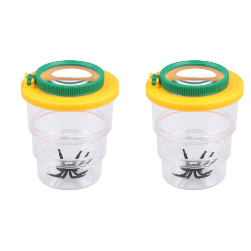 2Pcs Kit ABS Bug Viewing Box Portable Multi-Color 2