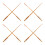 8Pcs Wooden Yangqin Bamboo Hammers Dulcimer Practice Tools Multi Color 4