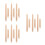 18Pcs Khaki Wood Shuttle Tools for DIY Knitting Sweaters Scarves 10