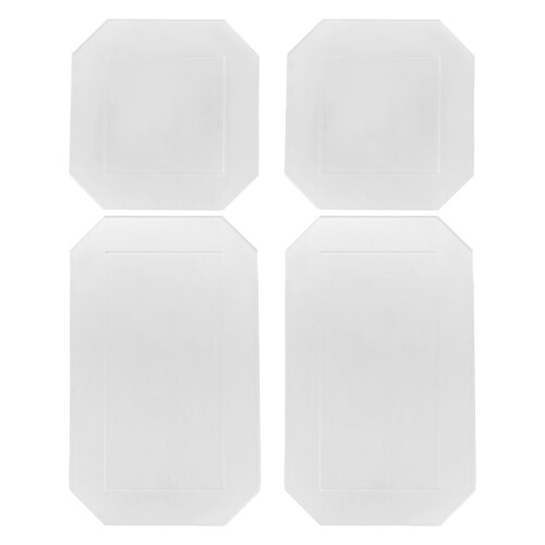 4Pcs Transparent Acrylic Quilting Rulers Clear Patchwork Sewing Tools