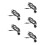 5Pcs Plug-in USB Ir Extender Cable for TV and Audio Control 8