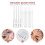 6Sets Multifunctional White Eyebrow Mapping Pen for Professional Use 10