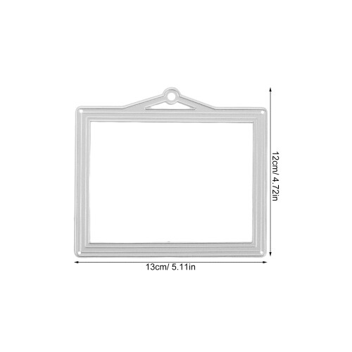 1Set Silver Carbon Steel Frame Metal Die for Precise Scrapbook Cutting 2