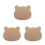 3Pcs Wooden Clay Mold Pottery Tools Bear Shape Plate Form Handbuilding 7