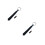 2St Blauwe Flitsende LED Stropdas Polyester Rave 5