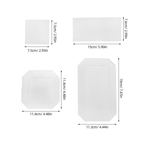 4Pcs Transparent Acrylic Quilting Rulers Clear Patchwork Sewing Tools 2