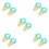 5Sets Assorted Color Plastic Pompom Makers Small and Large Yarn Tools 4