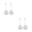 4Pcs Steel Retractable Safety Cable Lock for Electronics Storage White 8