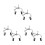 6Pcs Folding Bike Front Brake Caliper Silver Alloy Durable Clamp Set 5