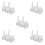 10Pcs Smooth Movement White Plastic Rubber Walker Wheel Replacements 4