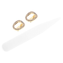 5Sets Copper Gold Teeth Caps Hip Hop Grill Jewelry for Rap and Party