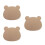 3Pcs Wooden Clay Mold Pottery Tools Bear Shape Plate Form Handbuilding 4