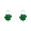 2Pcs Automatic Bird Cage Waterer Plastic Cactus-Shaped Green Feeder 6