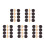 20Sets Coffee Wood Toggle Buckles Durable Coat Closure Buttons 4