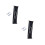 2Pcs Foldable Bamboo Foot Hammock Black Under Desk Office Foot Rest 6