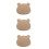 3Pcs Wooden Clay Mold Pottery Tools Bear Shape Plate Form Handbuilding 6