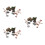 3Sets Plastic Miniature Farm Tool Set with Carrot Fork Brush for Kids 6