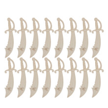 40Pcs Khaki Wooden Kit DIY Pirate Craft for Children