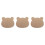 3Pcs Wooden Clay Mold Pottery Tools Bear Shape Plate Form Handbuilding 5