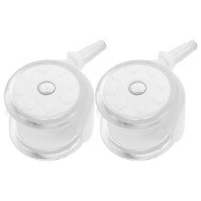 10Pcs Smooth Movement White Plastic Rubber Walker Wheel Replacements
