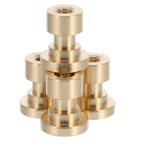 20Pcs Crystal Brass Knobs Golden Cabinet Handles for Drawers 2