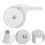 10Pcs Smooth Movement White Plastic Rubber Walker Wheel Replacements 9