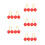 10Pcs Handheld Red Percussion Balls ABS Shaker Instrument for Music 9