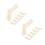 12Pcs Beige Wooden Sock Stretchers Adjustable Knit Sock Blocking Tools 7