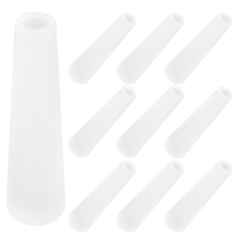 20Pcs Tapered White Plastic Yarn Cones for Efficient Sewing Winding 2