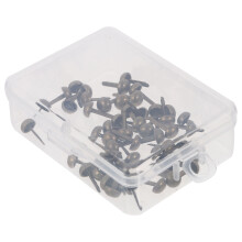100Pcs Golden Two-Legged Nails Fasteners for Kids Handmade DIY Crafts