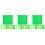 90Pcs Flexible Felt Sheets for Sewing DIY Crafts Green Fabric Squares 5