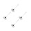 4Pcs Stainless Steel Pasta Strainer Spoon for Kitchen Serving 4